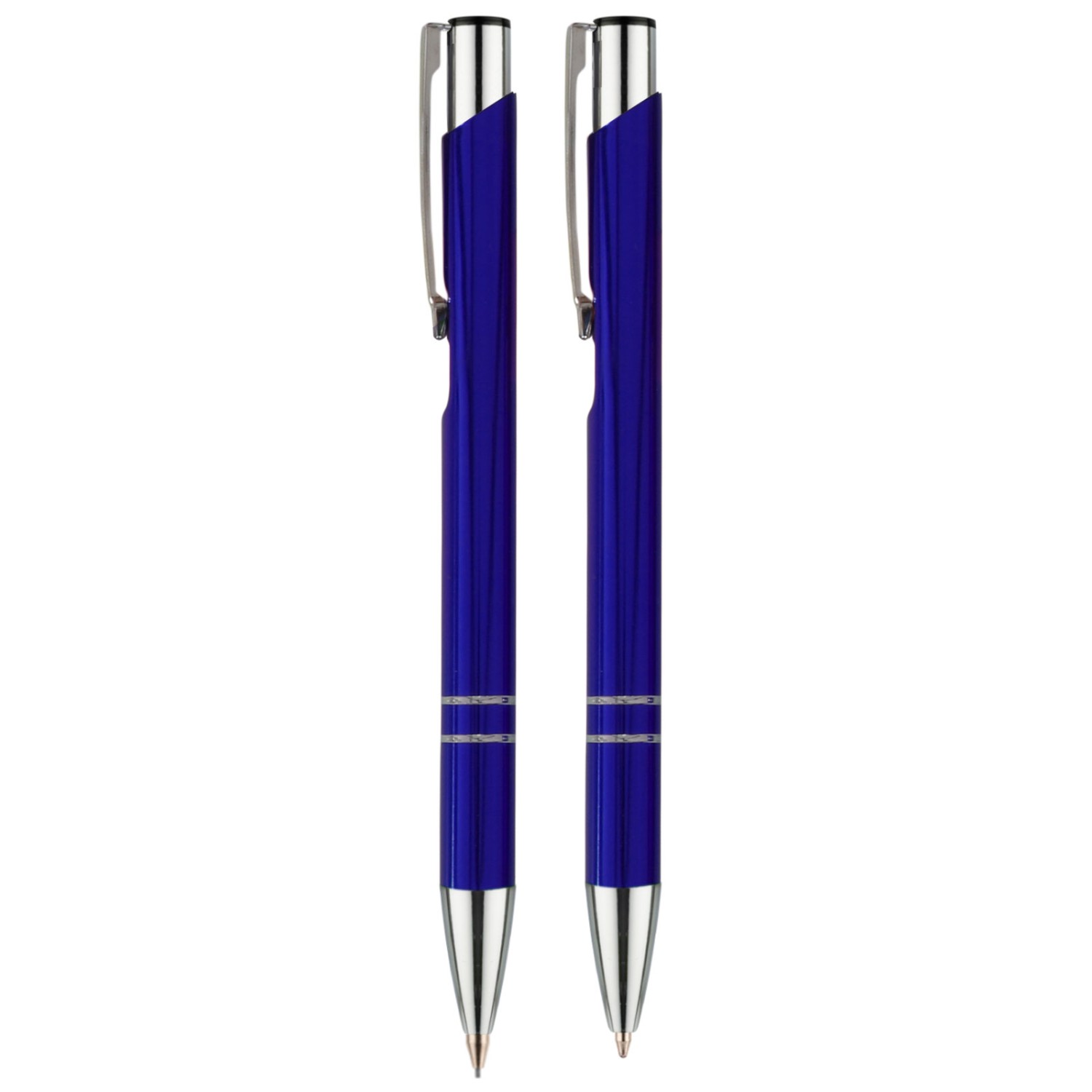 1. Foto Schreibset LUNA Kugelschreiber und Bleistift im Etui mit Gravur Namen (Stiftfarbe: blau)