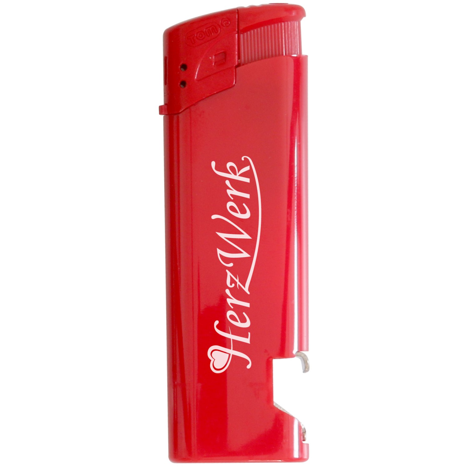 0. Foto Feuerzeug Costa Rica mit Flaschenöffner mit Druck (Feuerzeugfarbe: rot)