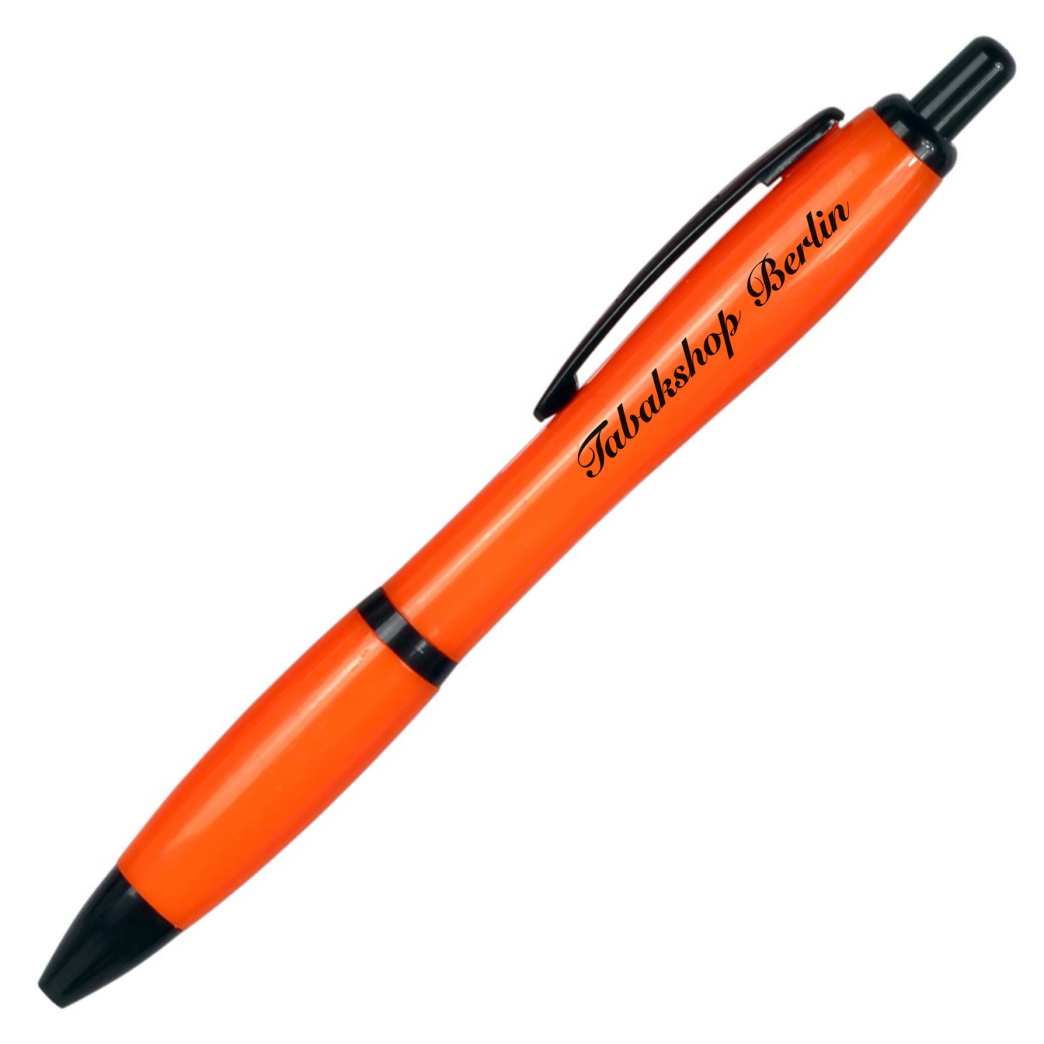 0. Foto Kugelschreiber Dynamic POP Touchpen mit Druck Logo Werbung 1-farbig (Gehäusefarbe: orange)