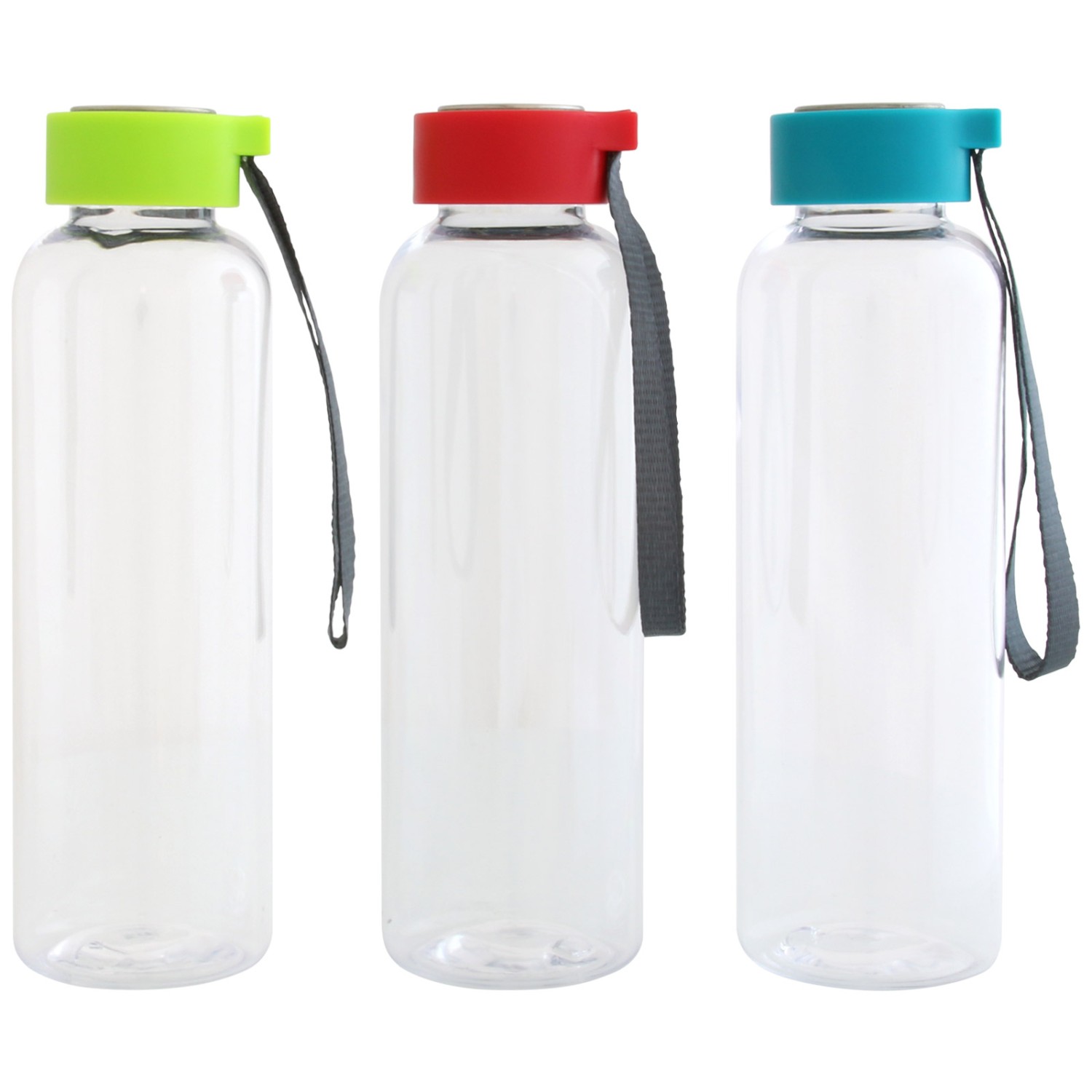 1. Foto Trinkflasche CLEAR 500 ml mit Gravur Logo Werbung (Farbe des Deckels: türkis)