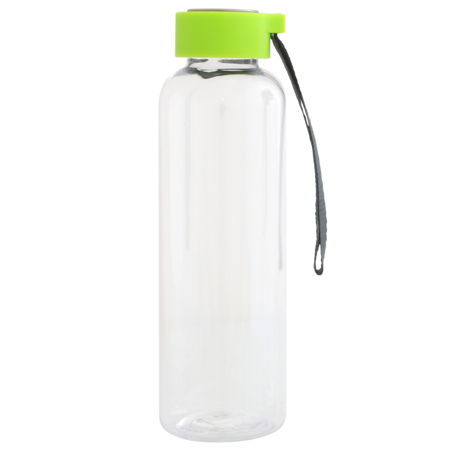 0. Foto Trinkflasche CLEAR 500 ml mit Gravur Logo Werbung (Farbe des Deckels: grün)