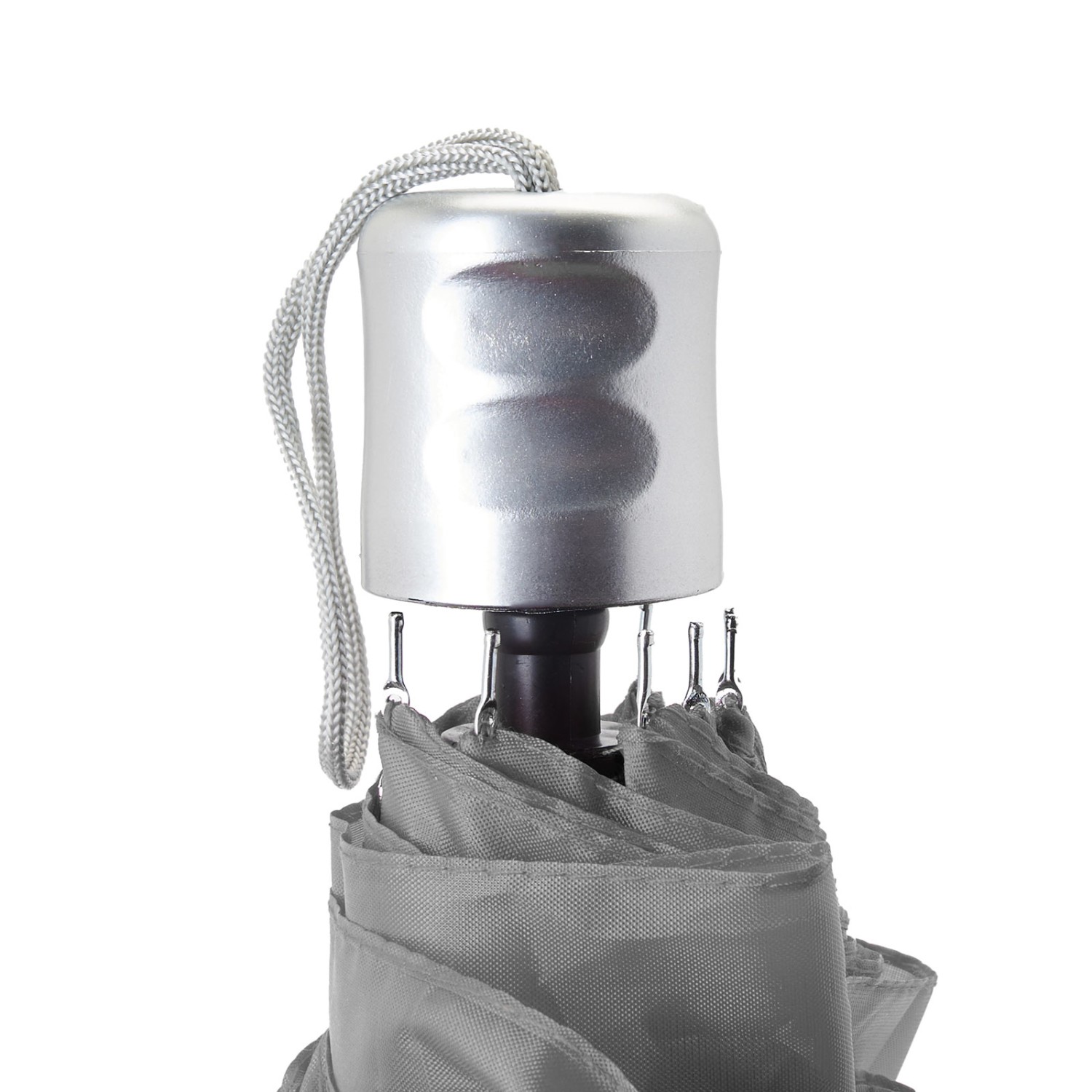 2. Foto Regenschirm	YAKU Automatikschirm mit Druck Logo auf 1 Panel (Farbe: weiß)