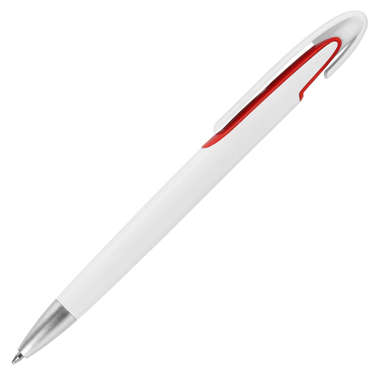 0. Foto Kugelschreiber Claas mit Druck Logo Fotodruck 4-farbig (Kugelschreiberfarbe: weiß / rot)