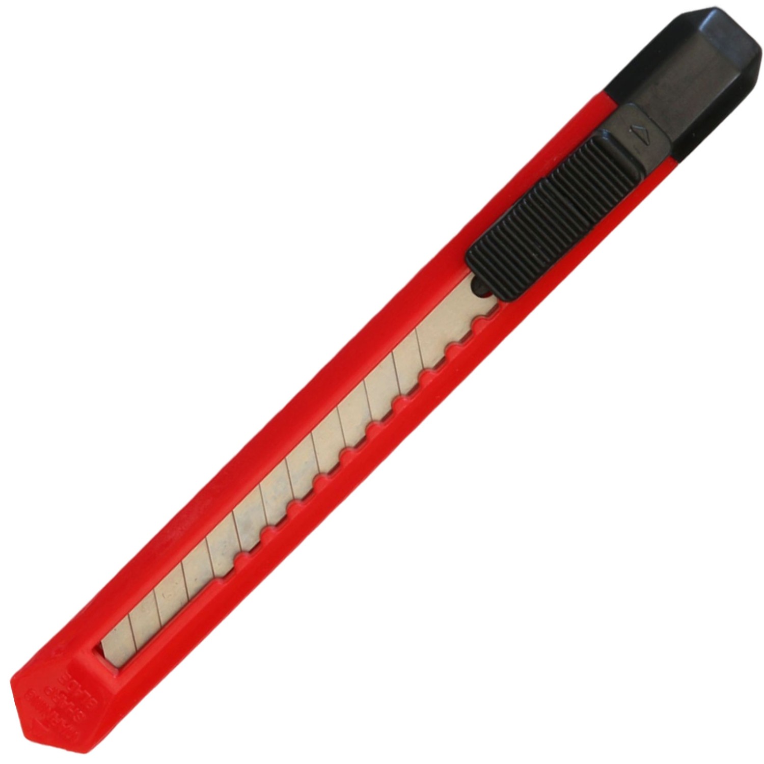 1. Foto Papiermesser Kartonmesser Cutter bedrucken Druck 1-farbig (Messerfarbe: rot)