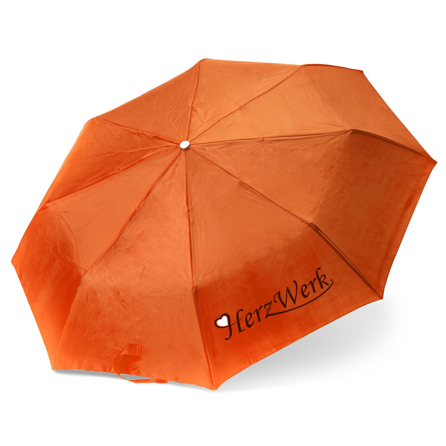 1. Foto Regenschirm	YAKU Schirm mit Druck Logo auf 1 Panel (Farbe: orange)