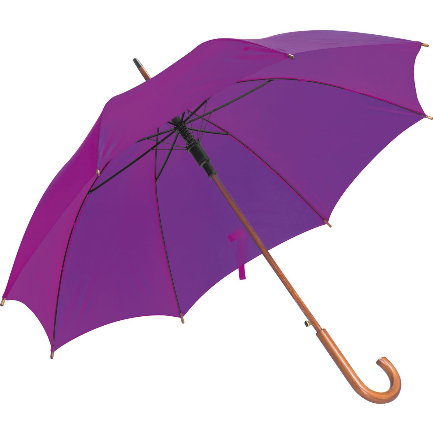 0. Foto Schirm Regenschirm Automatikstockschirm Stockschirm mit Druck Werbung 1-farbig (Schirmfarbe: violett)
