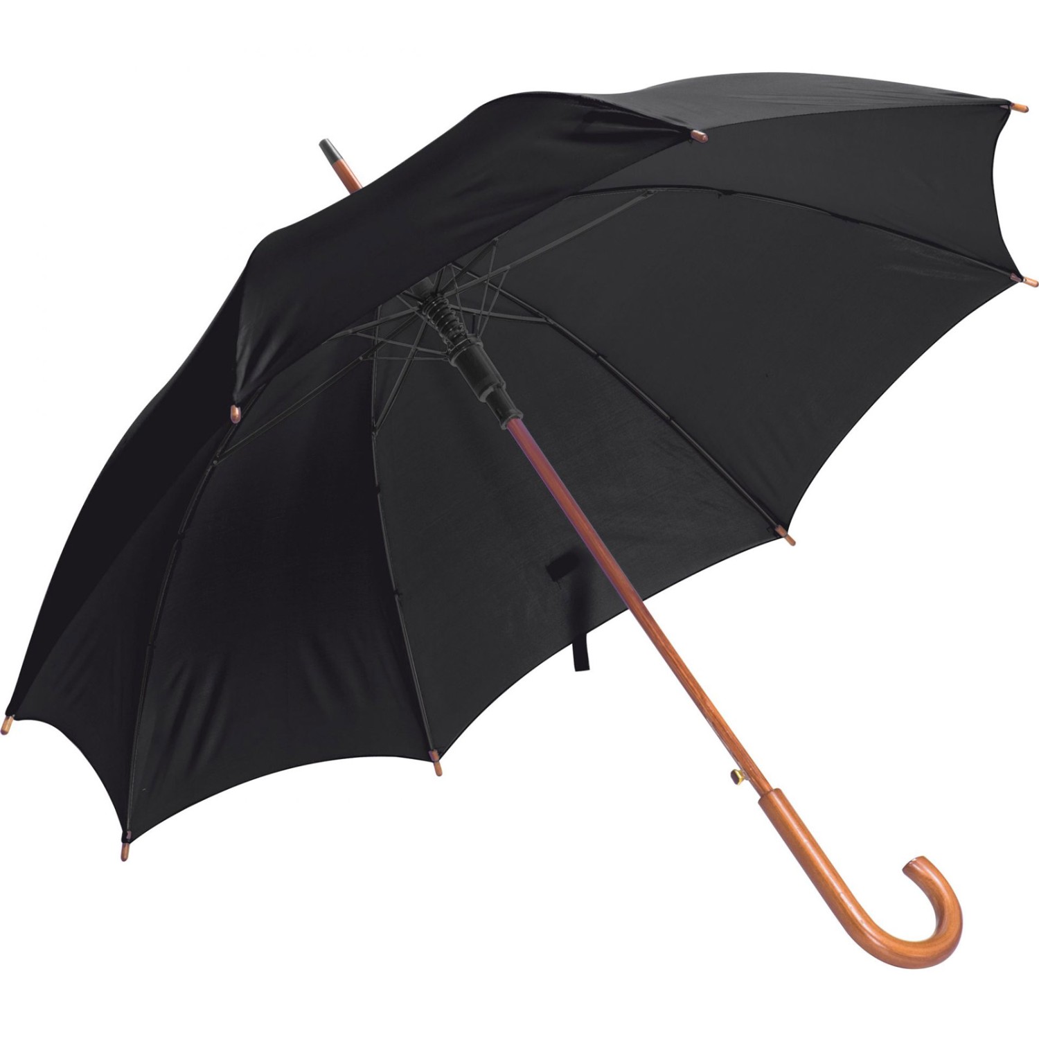 0. Foto Schirm Regenschirm Automatikstockschirm Stockschirm mit Druck Werbung 1-farbig (Schirmfarbe: schwarz)