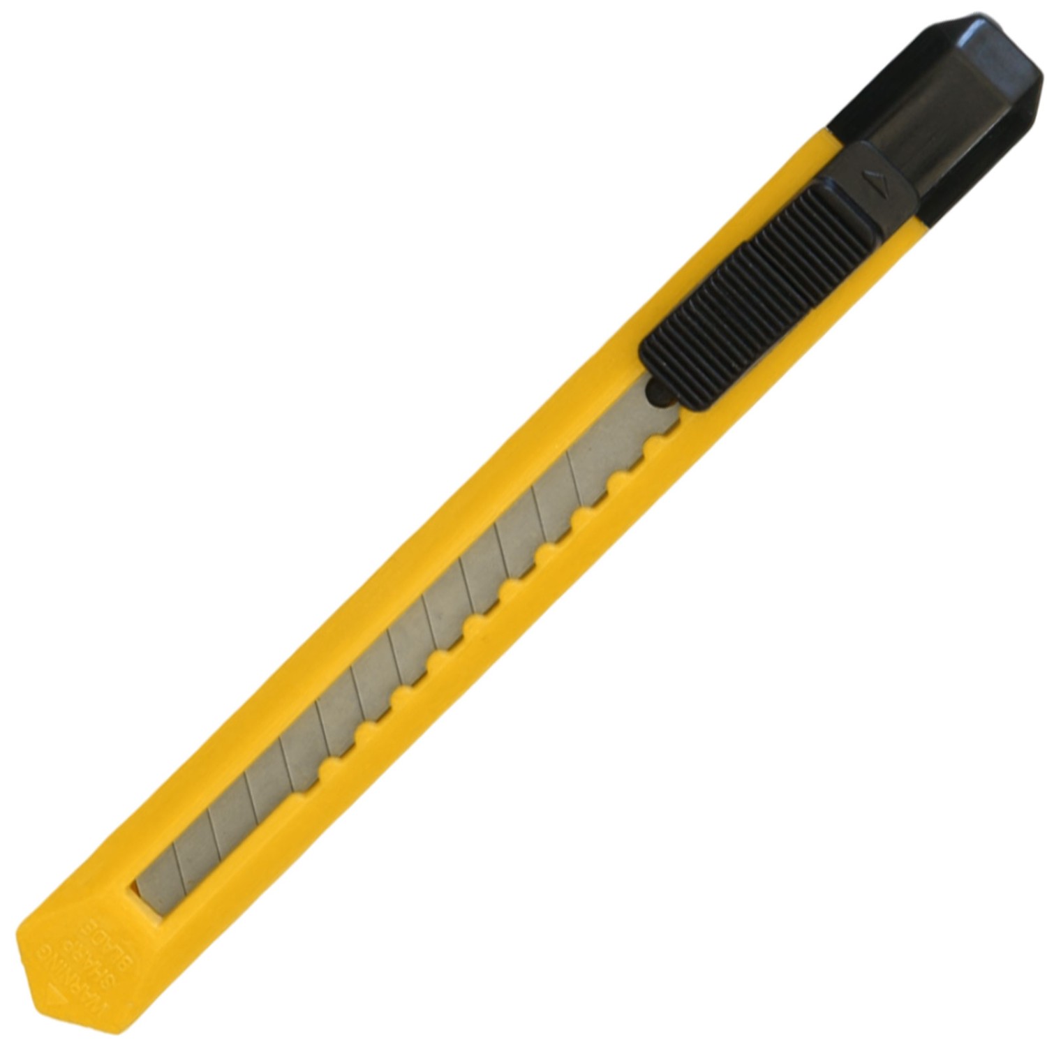 1. Foto Papiermesser Kartonmesser Cutter bedrucken Druck 1-farbig (Messerfarbe: gelb)