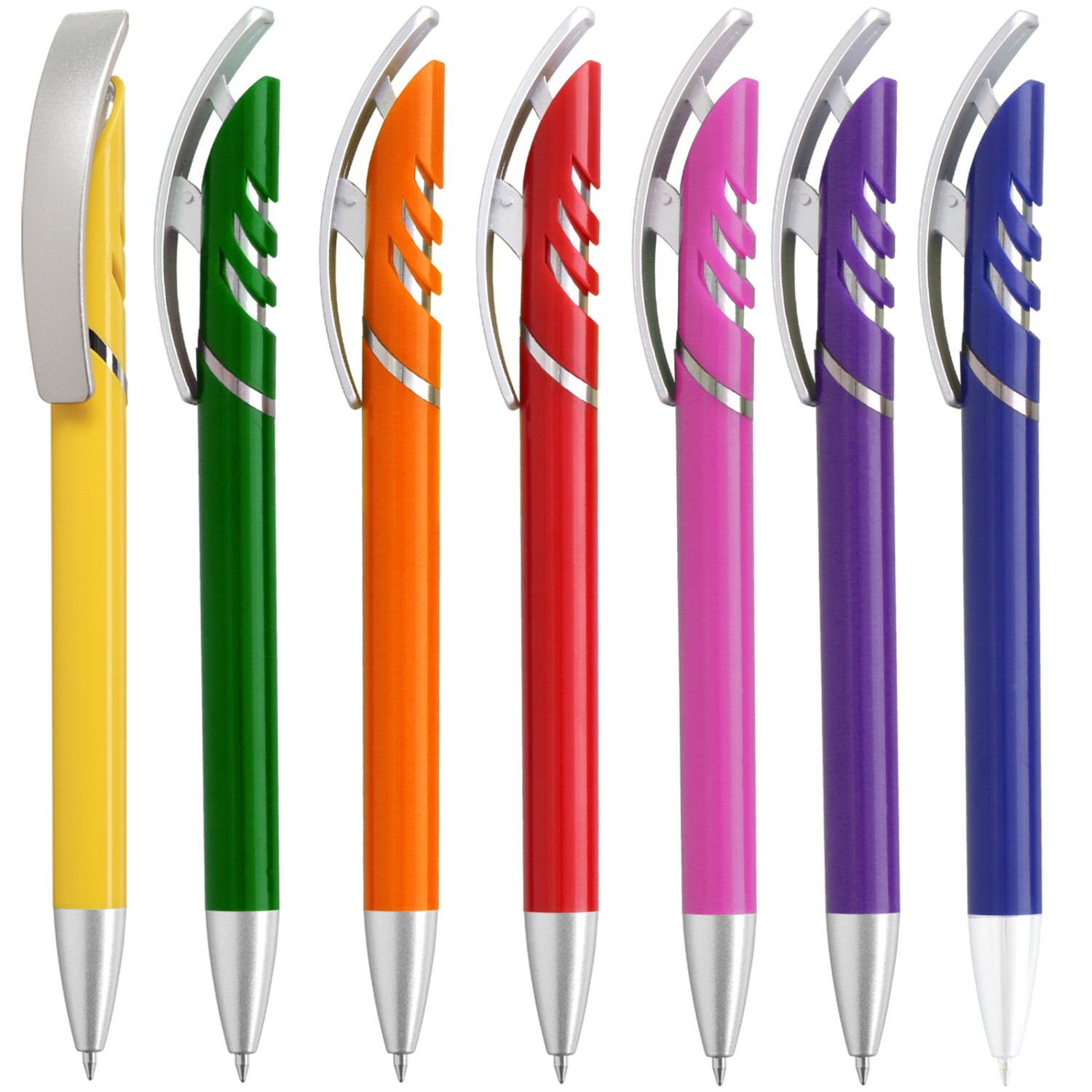 2. Foto Kugelschreiber STARCOLOR mit Druck Werbung Text Logo bedruckt (Kugelschreiberfarbe: orange)