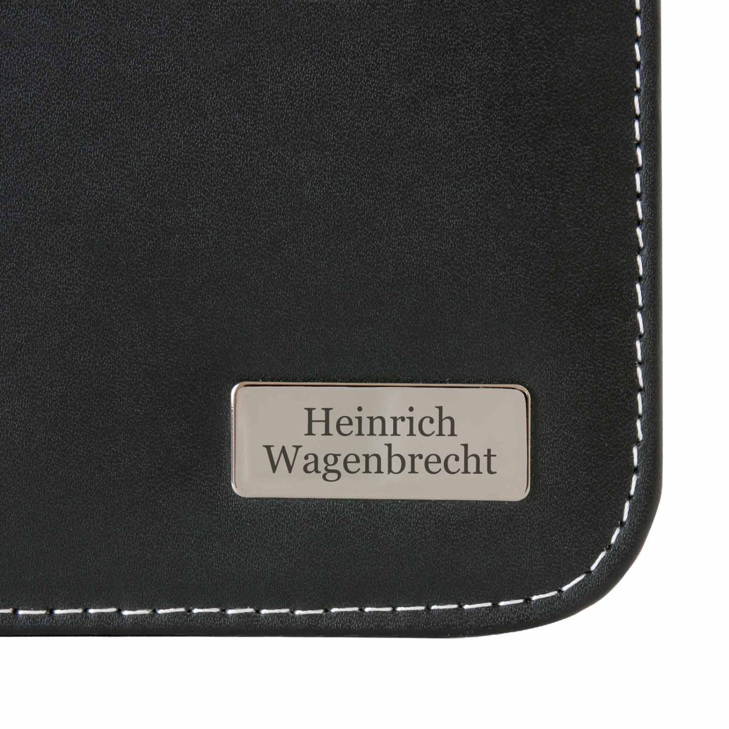 3. Foto Schreibmappe Auckland aus Bonded Leather mit Gravur (Größe der Mappe: A5)